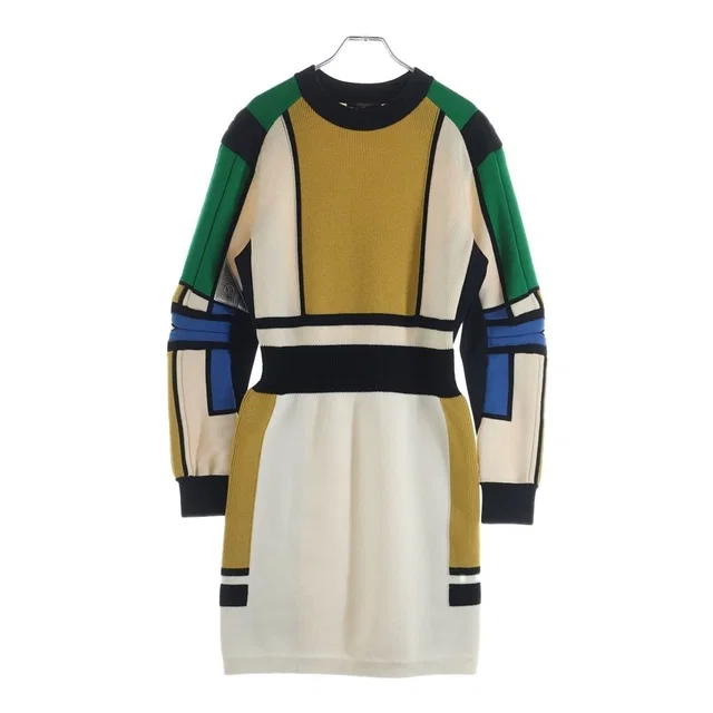 Louis Vuitton Patch Knit Dress Rze Multi in Leather from The Reluxe, photo 1 of 1