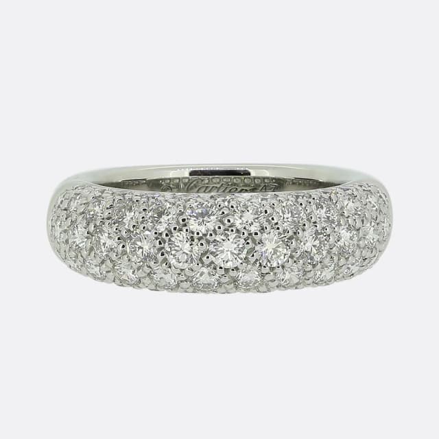 Cartier Pavé Diamond Set Ring from The Vintage Jeweller, photo 1 of 1