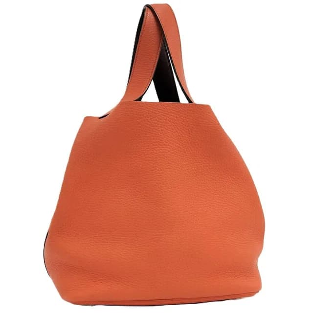 Hermès Picotin Lock MM Handbag Leather Orange in Orange Leather from The Reluxe, photo 1 of 1