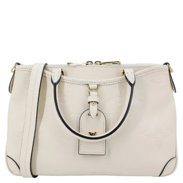 Louis Vuitton Trianon PM Giant Monogram Empreinte Leather Tote Bag White in White Leather from Dallas Designer Handbags, photo 1 of 1