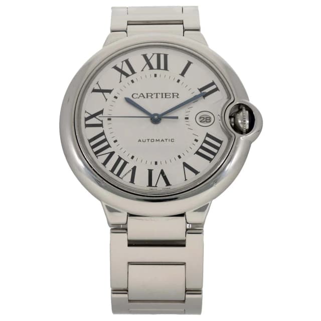 Cartier Ballon Bleu W69012Z4 42mm Stainless Steel Watch in Blue from H&T, photo 1 of 1
