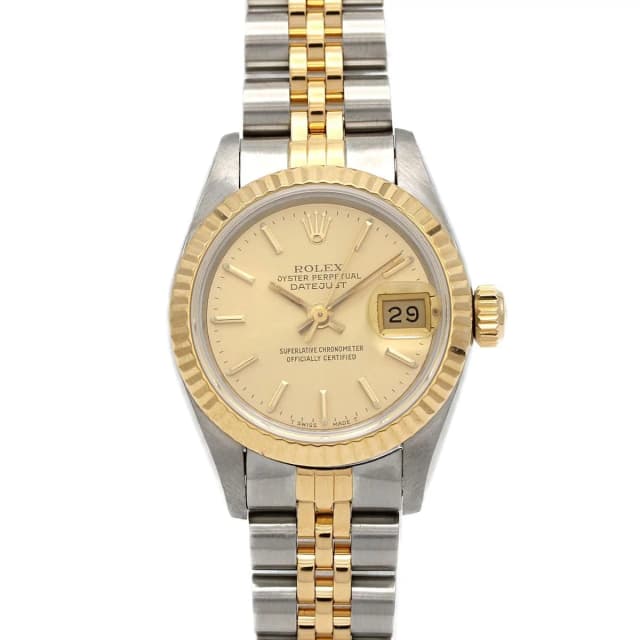Rolex Datejust 69173 SSxYG Automatic N number in Dial color: Gold Case: Stainless steel x yellow gold Bracelet: Stainless steel x yellow gold from KOMEHYO, photo 1 of 1