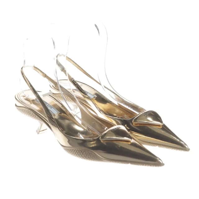 Prada Slingbacks EUR 35,5 Gold in Metallic from Buddy And Selly, photo 1 of 1