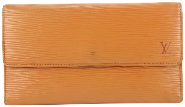 Louis Vuitton Brown Epi Leather Porte Tresor Trifold Long Wallet in Brown Leather from Bagriculture, photo 1 of 1