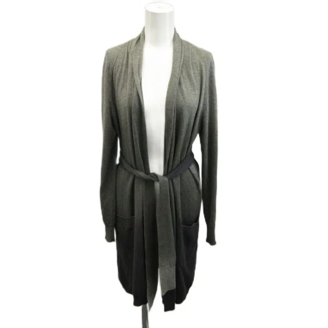 Max Mara Cardigan Gray Shawl Color Long Sleeve in Grey Silk from The Reluxe, photo 1 of 1