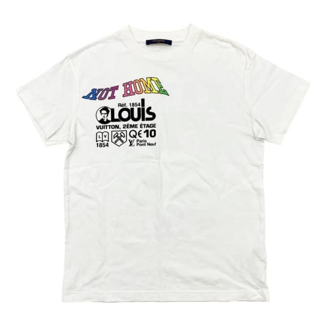 Louis Vuitton Short Sleeve T-Shirt Kansas Wind Print Lvo XXS Cotton Logo White in White from The Reluxe, photo 1 of 1