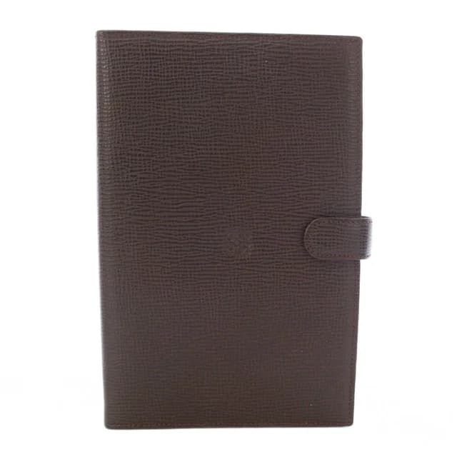 Loewe Anagram Planner Cover Leather with Ballpoint Pen Brown in Brown Leather from The Reluxe, photo 1 of 1