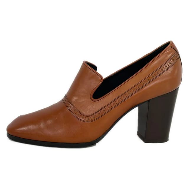 Celine Pumps Light Brown Peep Toe Phoebe Philo Era Leather Heels in Brown Leather from The Reluxe, photo 1 of 1