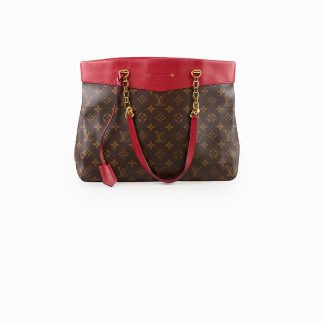 Louis Vuitton Pallas Shopper Monogram Red in Red Canvas from The Purse Affair, photo 1 of 1