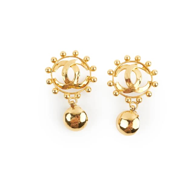 Chanel Clip On Earrings Costume Jewellery in Gold from The Purse Affair, photo 1 of 1