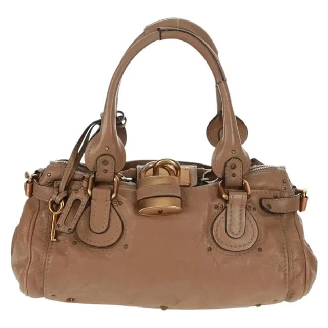 Chloé Leather Paddington Handbag Brown in brown|red Leather from Grailed, photo 1 of 1