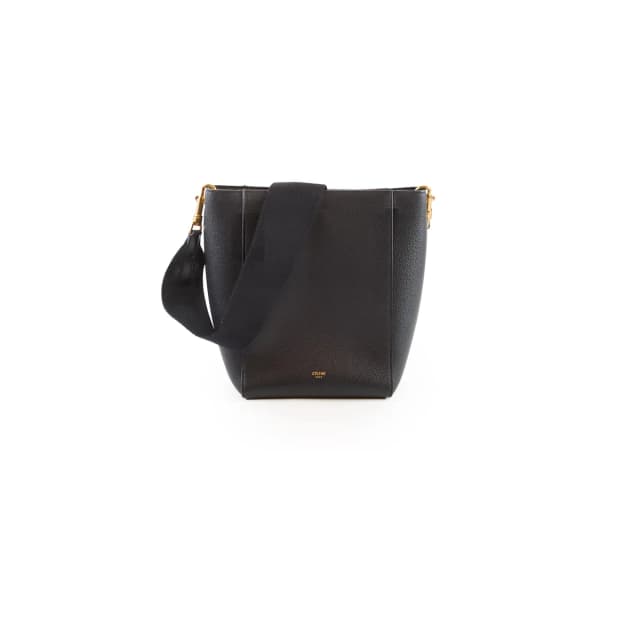 Celine Sangle Bag Black in Black Leather from The Purse Affair, photo 1 of 1
