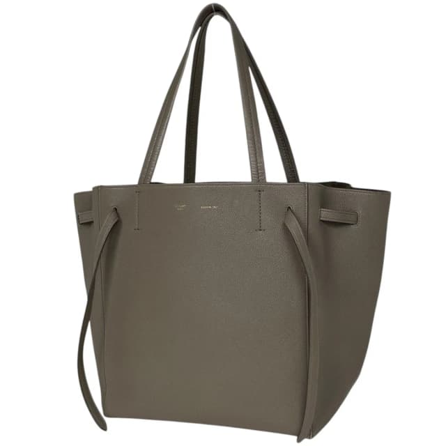 Celine Tote Bag Cabas Phantom Small Leather Gray in Grey Leather from The Reluxe, photo 1 of 1