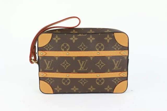 Louis Vuitton Limited Monogram Soft Trunk Pouch Wristlet Toiletry Bag in Canvas from Bagriculture, photo 1 of 1