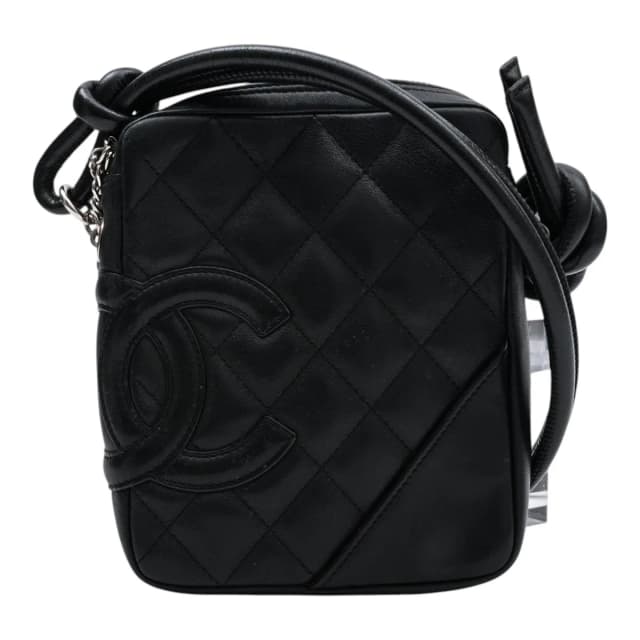 Chanel Approx. 2004 Cambon Mini Shoulder Bag Black from VINTAGE QOO TOKYO, photo 1 of 1