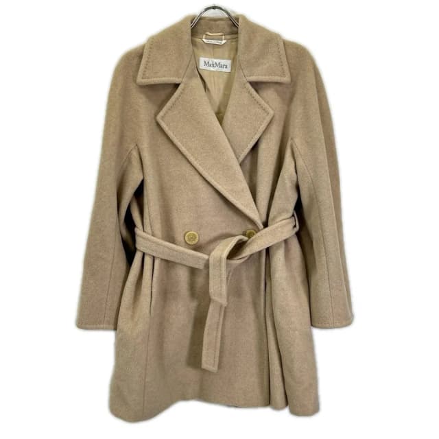 Max Mara 32/72/223 Beige Wool Cashmere Coat 40 in Beige Cashmere from The Reluxe, photo 1 of 1