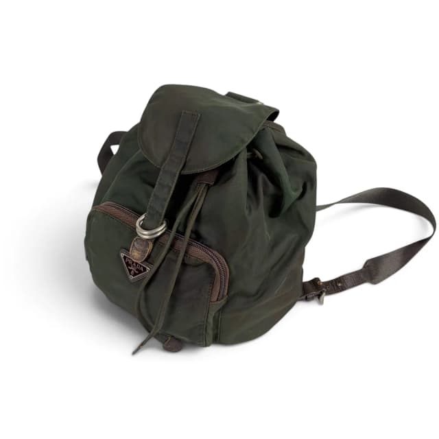 Prada Triangle Logo Backpack Tessuto Nylon in Nylon from The Reluxe, photo 1 of 1