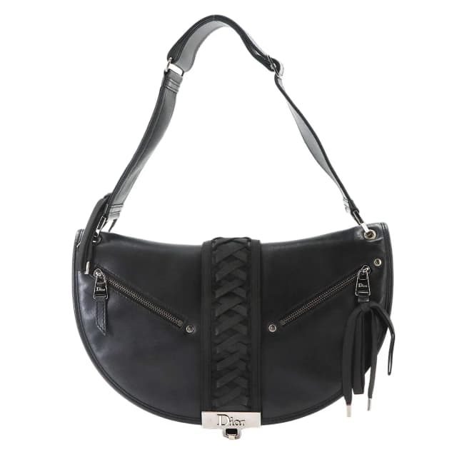 Dior a Dos Shoulder Bag Leather Black Corset Admit in Black Leather from The Reluxe, photo 1 of 1