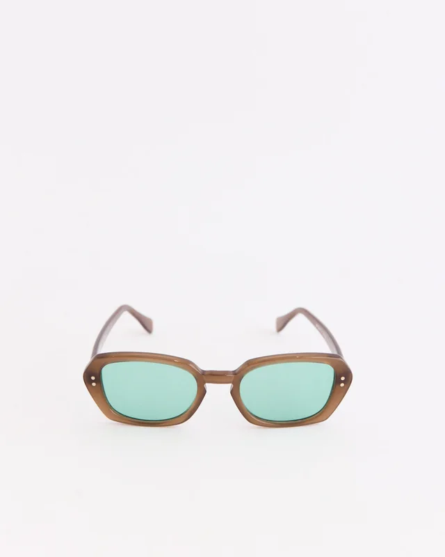 Our Legacy Earth Sunglasses in Churred Toffee, image 1 of 1 from Incu