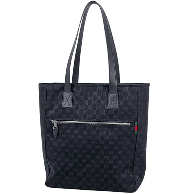 Gucci Tote GG Pattern Web Canvas Black in Black Canvas from The Reluxe, photo 1 of 1