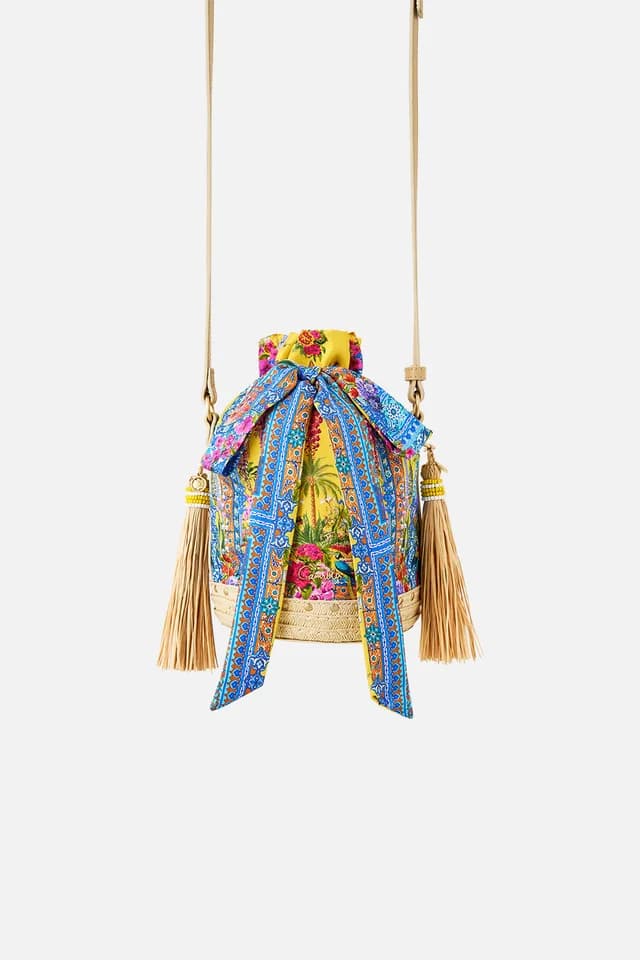 Camilla eBoutique TIE TOP BUCKET BAG WITH TASSELS SULTANAHMET SUMMER, image 1 of 1 from CAMILLA