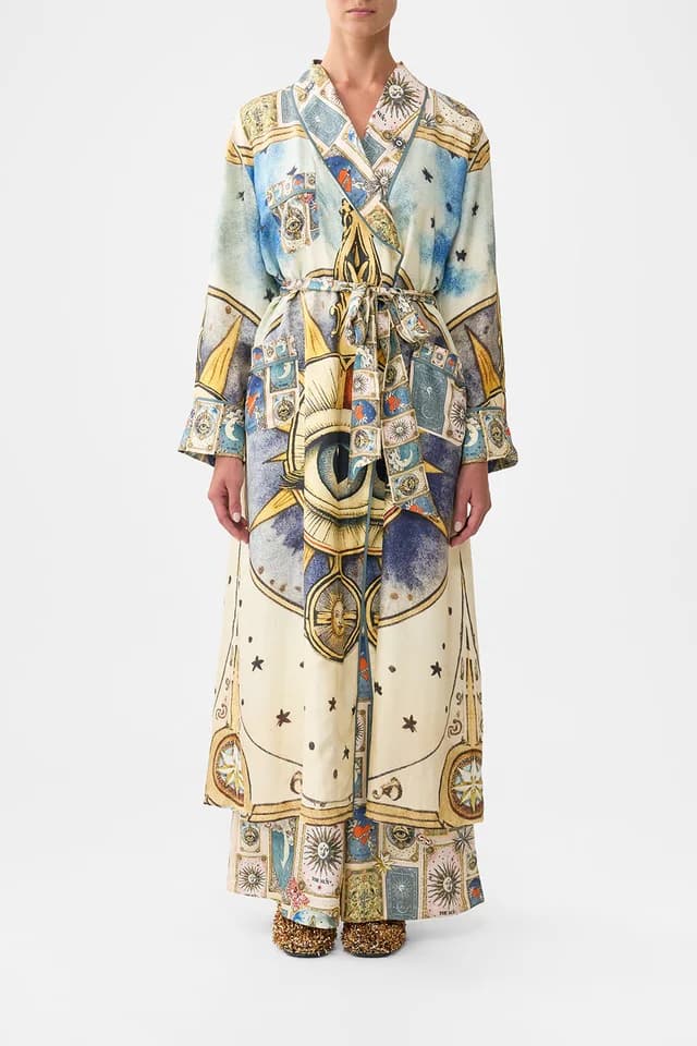 Camilla eBoutique LONG ROBE WITH TIE MY LUCKY STARS, image 1 of 1 from CAMILLA