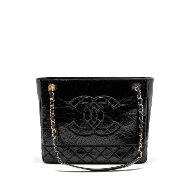 Chanel Paris-31 rue Cambon timeless shopping tote quilted shiny aged calfskin black multicoloured… in Black Calfskin from EMIER, photo 1 of 1