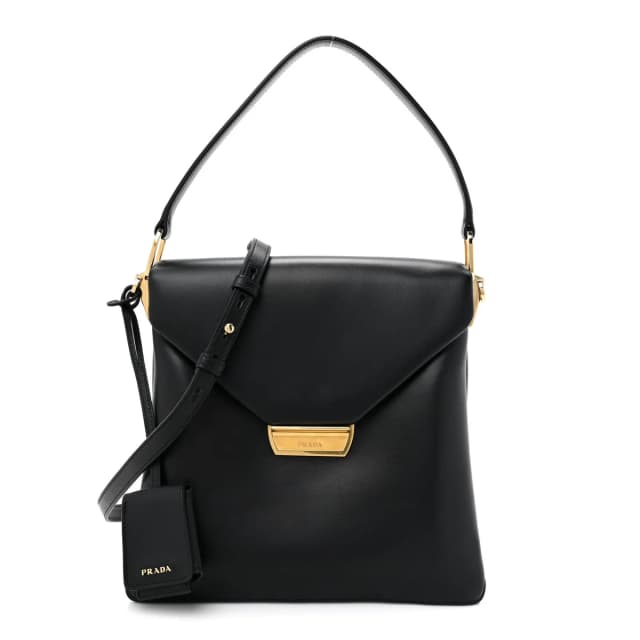 Prada Ingrid Calfskin Leather Bag - Black in Black Calfskin from H&T, photo 1 of 1