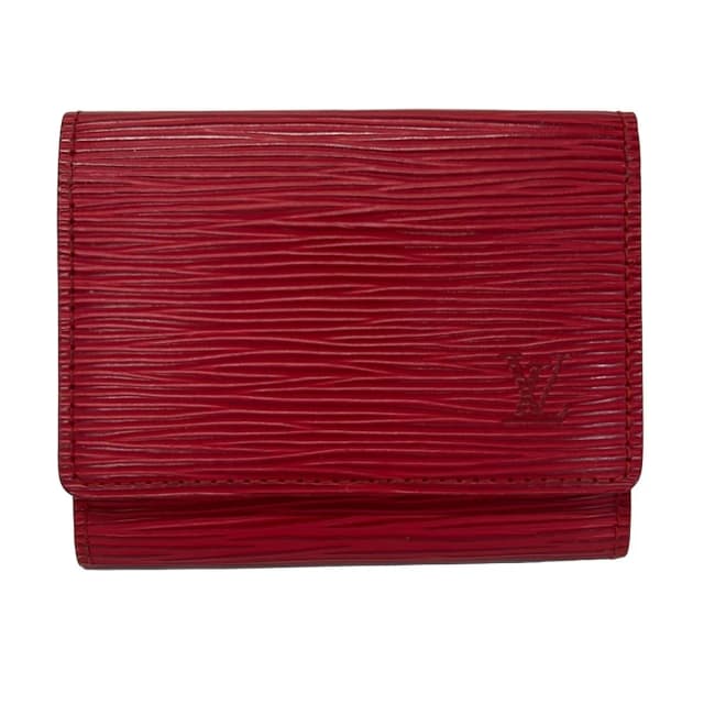 Louis Vuitton Business Card Case Epi Envelope Holder Rouge Leather in Red Leather from The Reluxe, photo 1 of 1