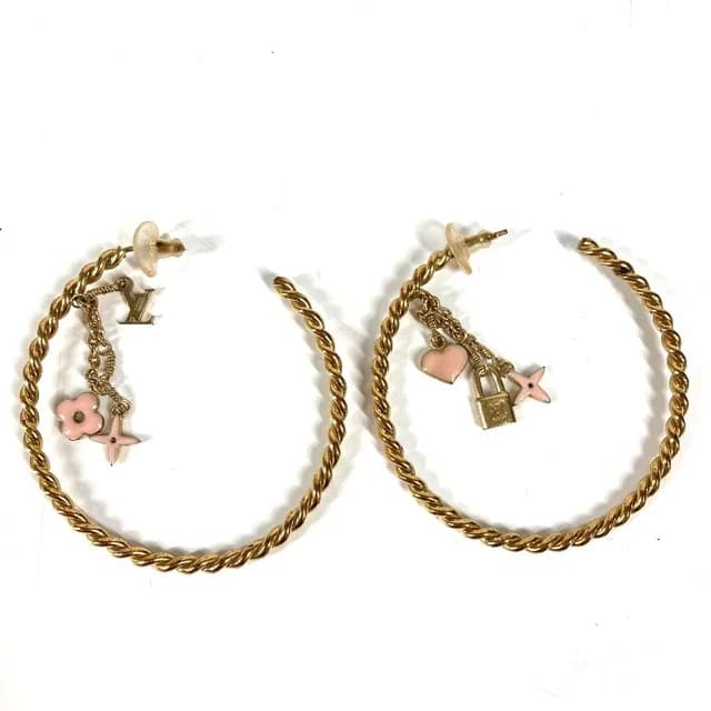 Louis Vuitton Earrings Creole All Metal Gold in Gold from The Reluxe, photo 1 of 1