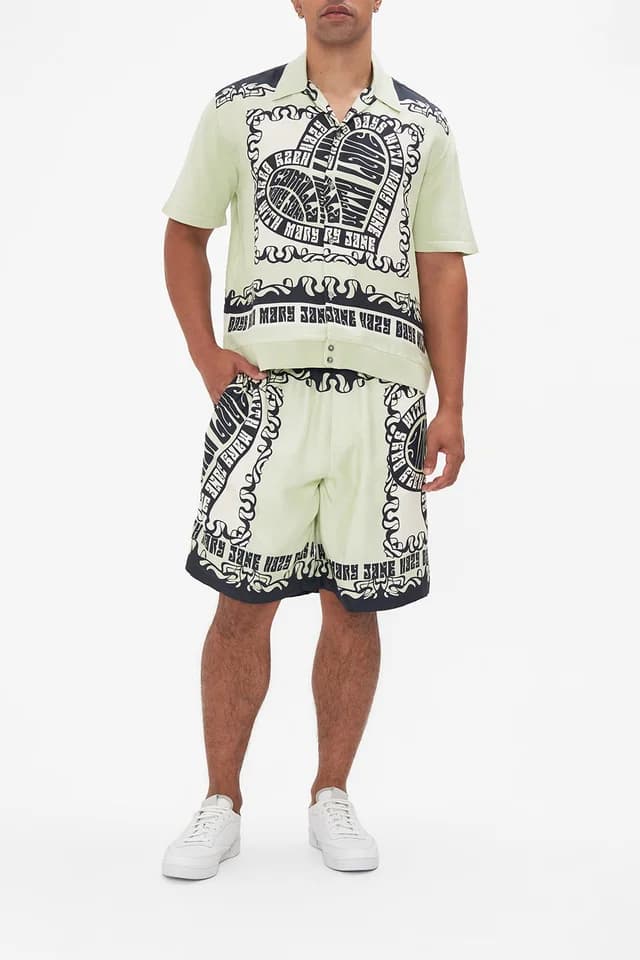 Camilla eBoutique MEN'S KNIT SLEEVE SILK SHIRT DOUBLE DUTCH, image 1 of 1 from CAMILLA