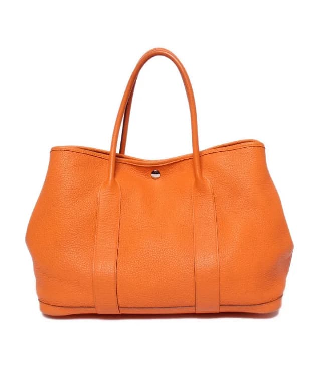 Hermès Tote Bag Silver Garden Party MM in Silver from The Reluxe, photo 1 of 1