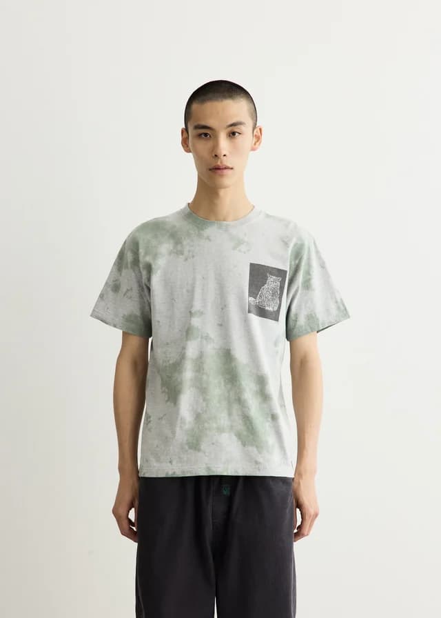 SOUTH2 WEST8 x F.KITAMURA S/S C/PE Jersey/Cat T-Shirt in Green, image 1 of 1 from Incu