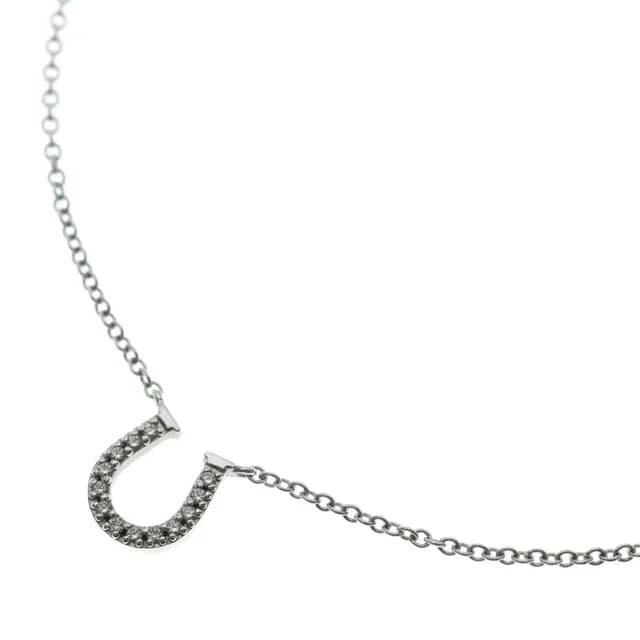 Tiffany & Co. Metro Horse Shoe Diamond Necklace 18K WG from The Reluxe, photo 1 of 1