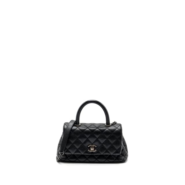 Chanel Small Coco Handle Caviar Black Ruthenium Hardware in Black Caviar leather from EMIER, photo 1 of 1