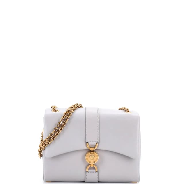 Versace Kleio Shoulder Bag Leather Small in gray Leather from Rebag, photo 1 of 1