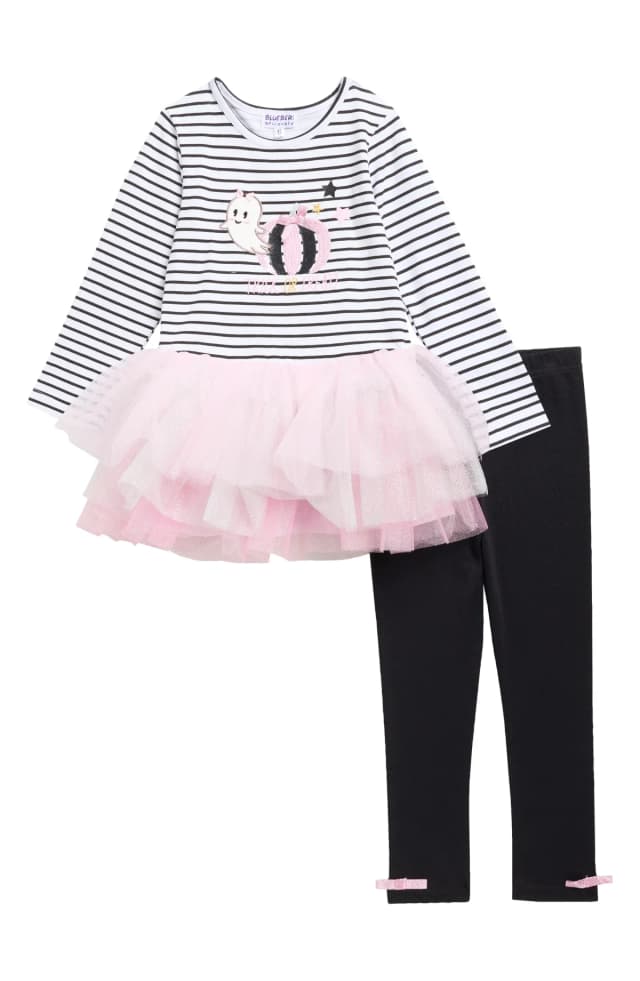 BLUEBERI boulevard Kids' Ghost Tutu Dress & Leggings Set in Pink, image 1 of 1 from Nordstrom Rack