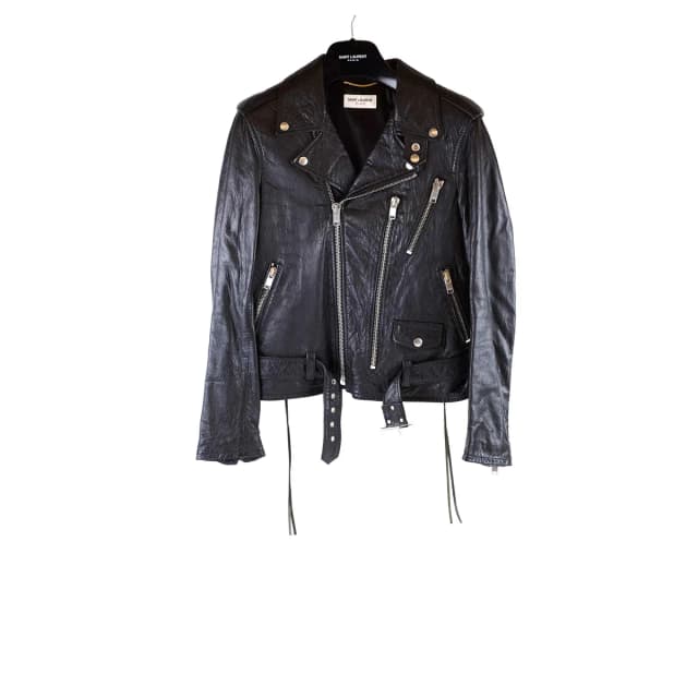 Saint Laurent L17 Leather Jacket Black - Size 40 in Black Leather from The Purse Affair, photo 1 of 1