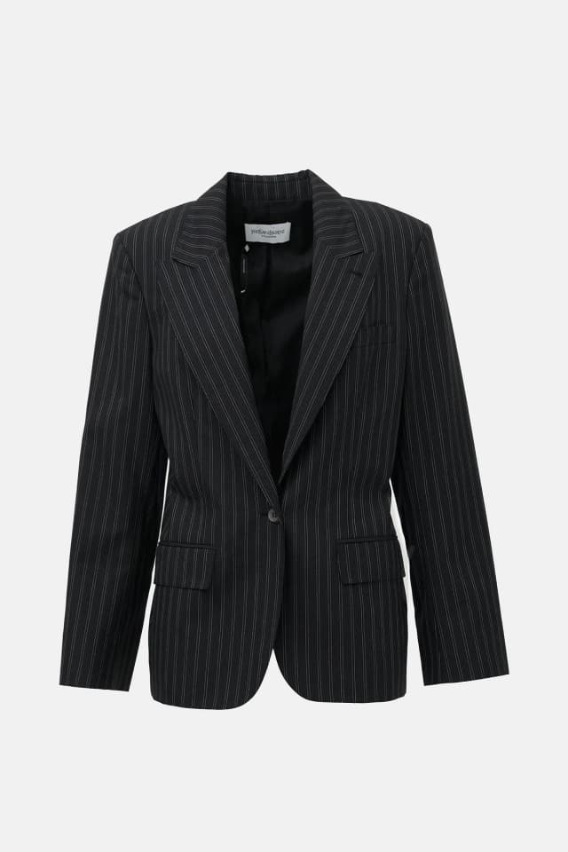 Saint Laurent 2002 Wool Pinstripe Blazer in Wool from VSP Consignment, photo 1 of 1