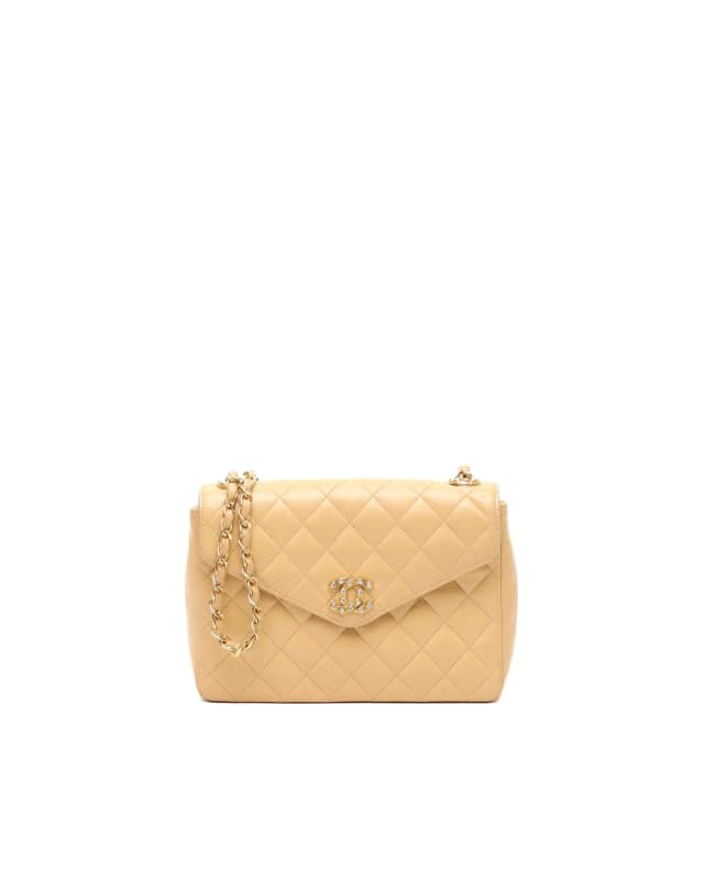 Chanel CC Small Crystal Push Lock Flap Bag in Lambskin from A Retro Tale, photo 1 of 1