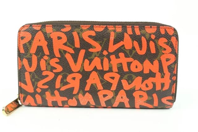 Louis Vuitton Stephen Sprouse Orange Graffiti Zippy Wallet Long Zip Around in Orange Canvas from Bagriculture, photo 1 of 1