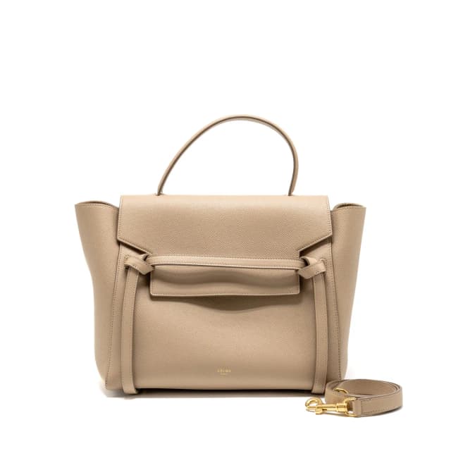 Celine Mini Belt Bag Grained Calfskin Light Taupe GHW in Taupe Caviar leather from EMIER, photo 1 of 1