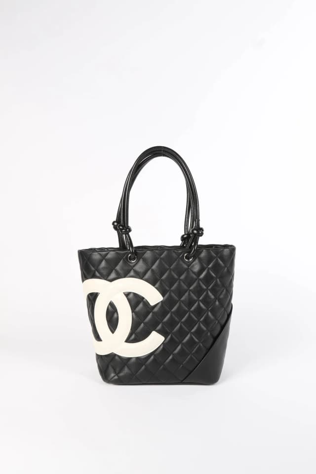 2000s Chanel Black Rue Cambon Bucket Bag in Black Lambskin from Break Archive, photo 1 of 1