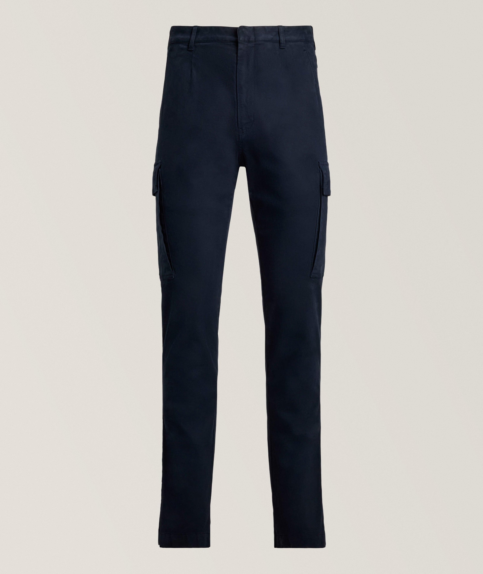 Garment-Dyed Cotton Cargo Pants in Blue, image 1 of 1 from Harry Rosen