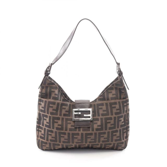 Fendi Shoulder Bag Brown Canvas Leather Zucca in Brown Canvas from The Reluxe, photo 1 of 1
