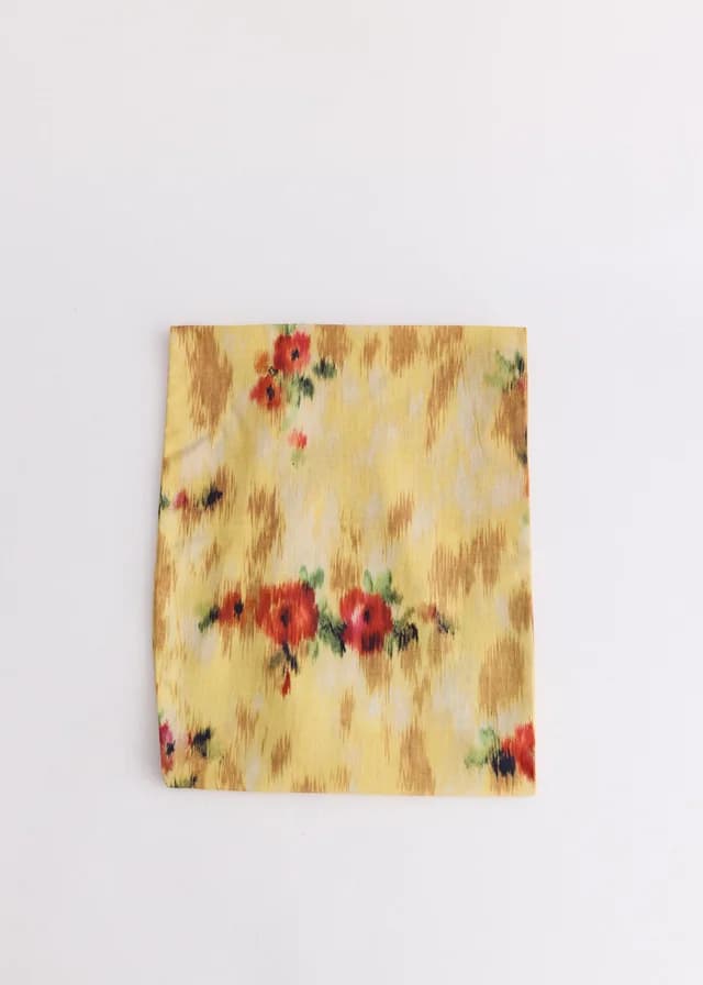 Ganni Printed Wrap Scarf in Aurora 01F, image 1 of 1 from Incu