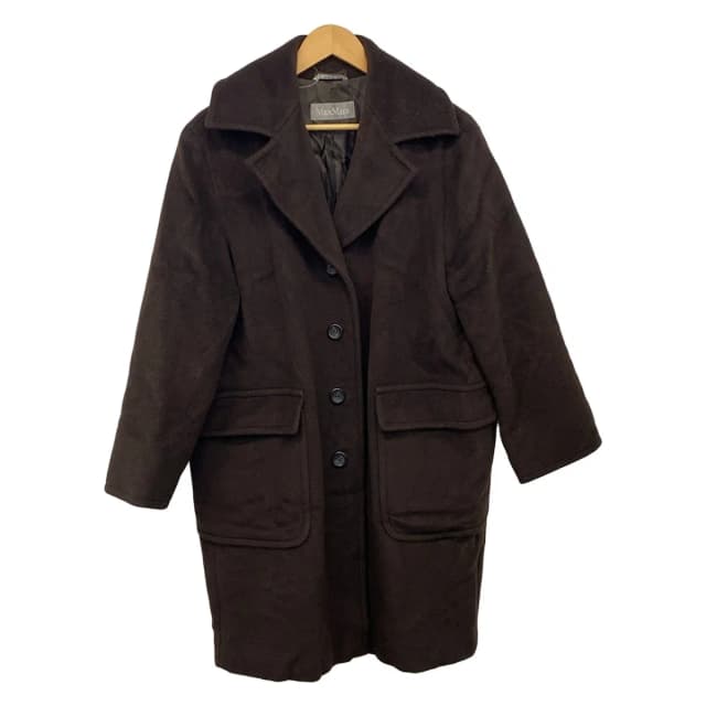 Max Mara Coat M Dark Brown Long Sleeve in Brown from The Reluxe, photo 1 of 1