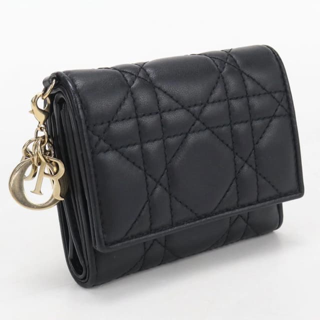 Lotus Wallet Lady Dior Trifold Lambskin in Lambskin from The Reluxe, photo 1 of 1