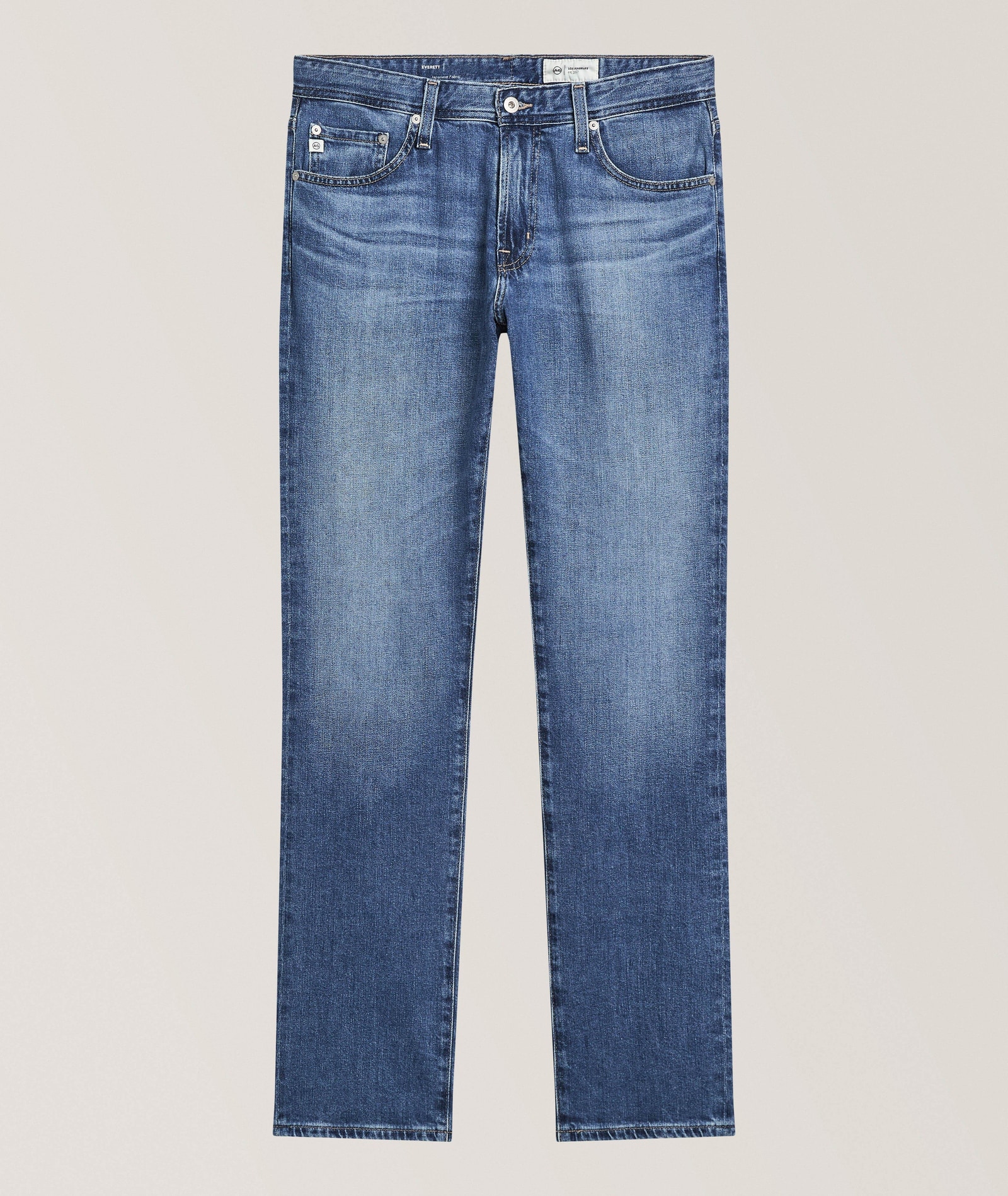 AG Everett Slim Straight Leg Jeans in Blue 72% cotton, 28% Lyocell, 2% polyurethane, 3% elastane, image 1 of 1 from Harry Rosen