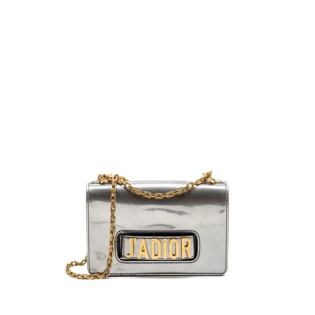 Dior J’adior medium flap bag patent leather silver GHW in Silver Patent leather from EMIER, photo 1 of 1